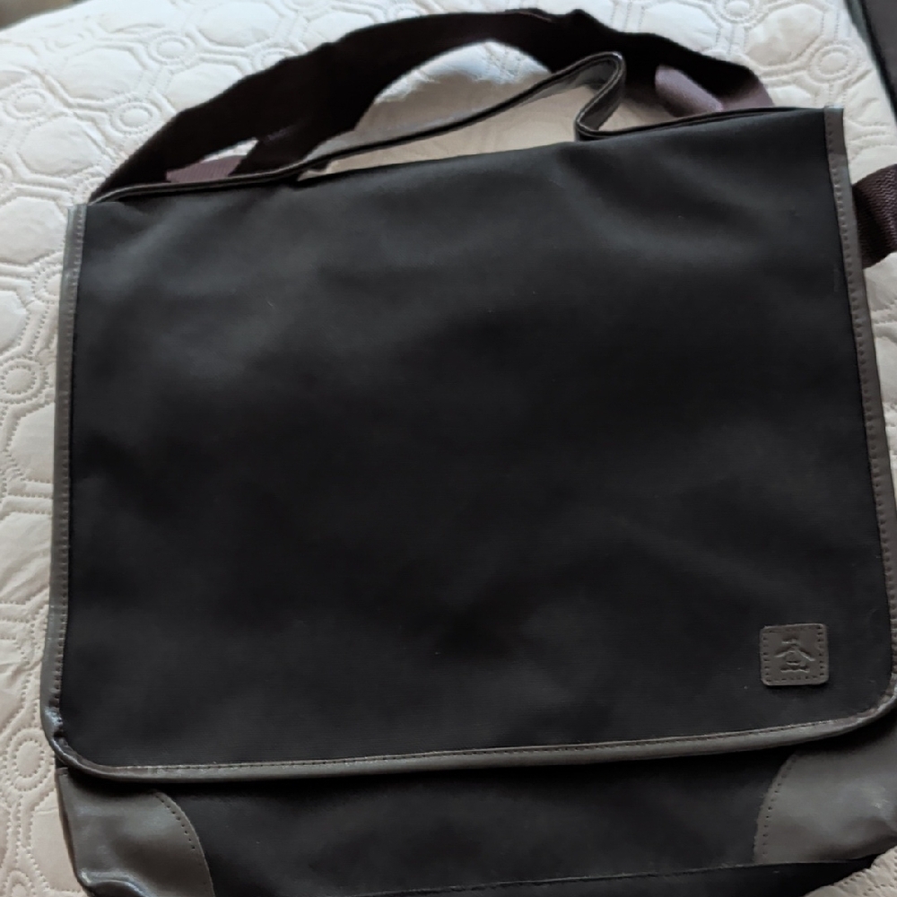 Stylish Black and Gray Men's Messenger Bag